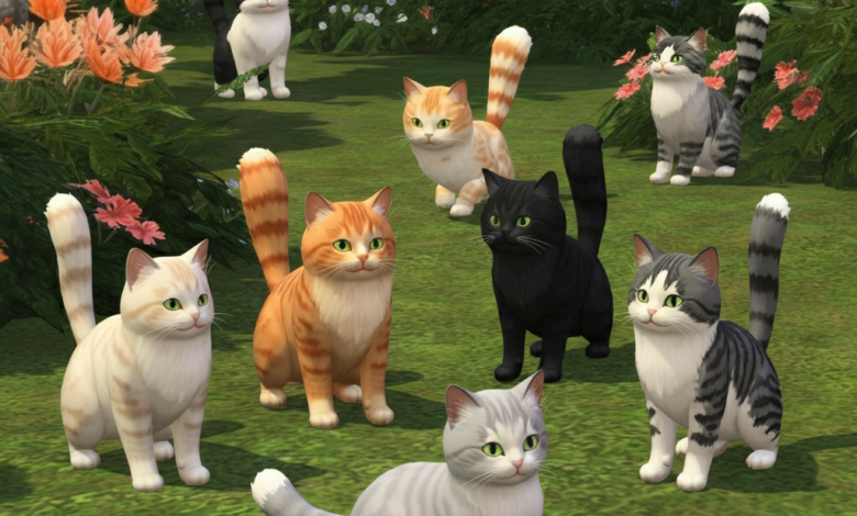[eggsims] nails 10 lovely cats_ts4
